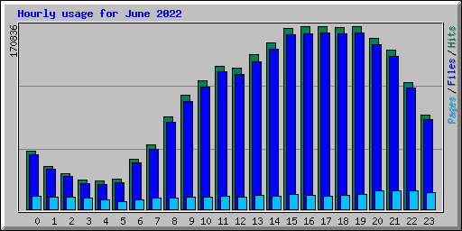 Hourly usage for June 2022